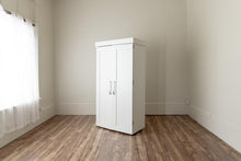 Load image into Gallery viewer, DreamBox Center Deluxe Pre-Built Craft Storage Cabinet – Modular Sewing & Craft Organizer with Pegboards, InView Totes & LED Light