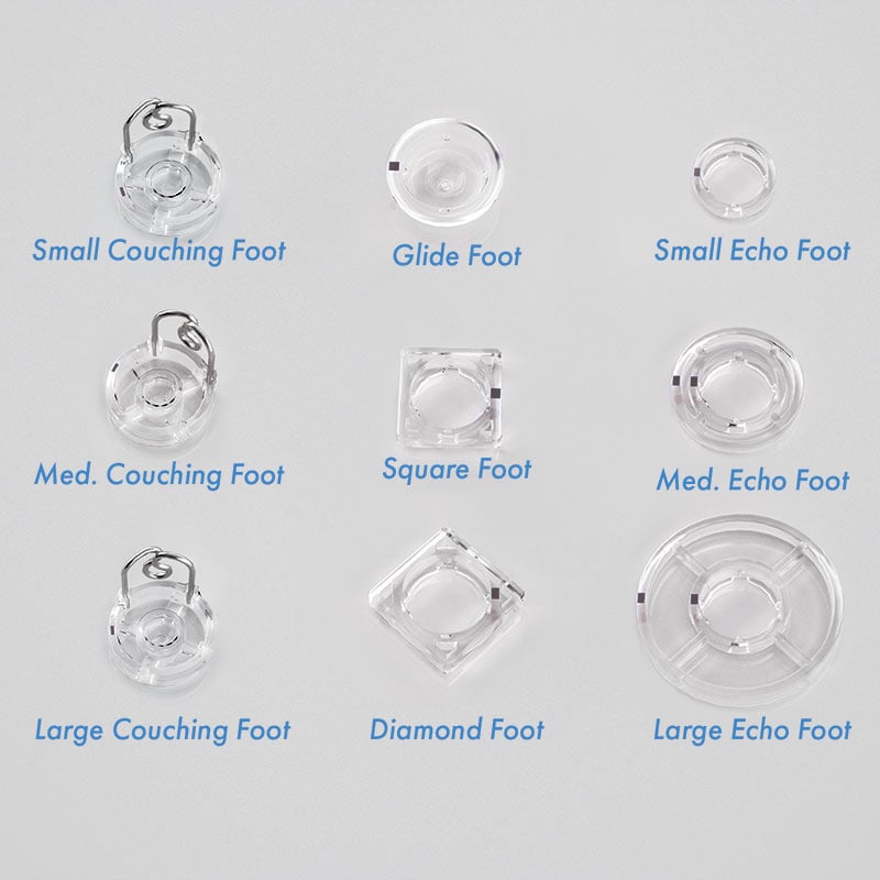 Grace ACC-01-11521 9-piece Q’nique Hopping Foot Set (SM15,16,19,21)