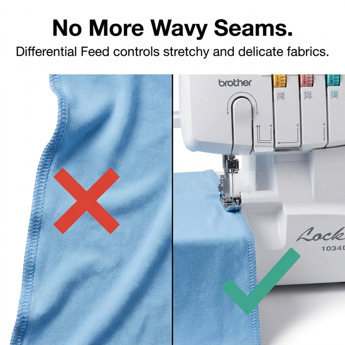 Brother 1034D 3/4 Thread Serger with Differential Feed Sergers