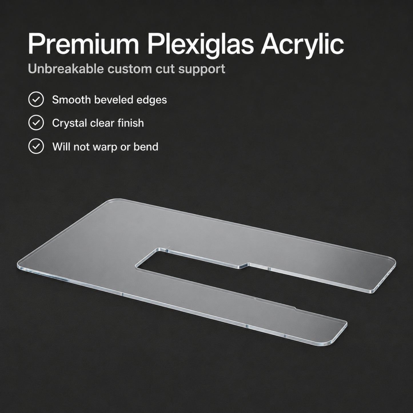 HORN 24" Special Cut Acrylic Sewing Cabinet Insert