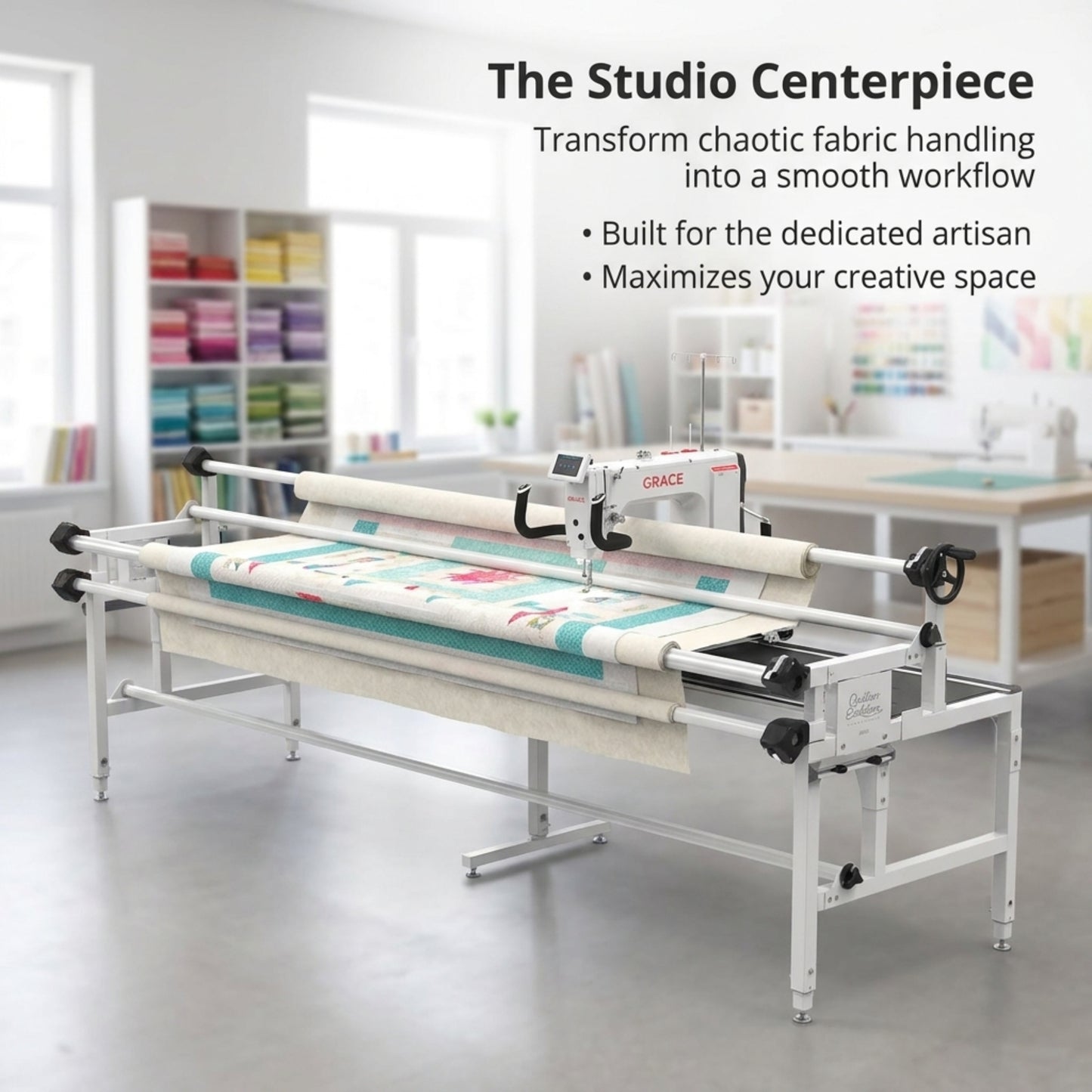 Grace QEF-01-17170 QE Rolling Frame Batting/Idler Rail