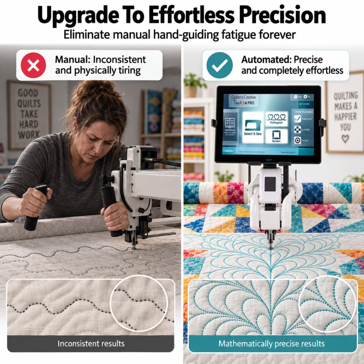 Quilt Motion Quilters Creative Touch 6 Quilting Robot for Juki (Beginnings/PRO Available)