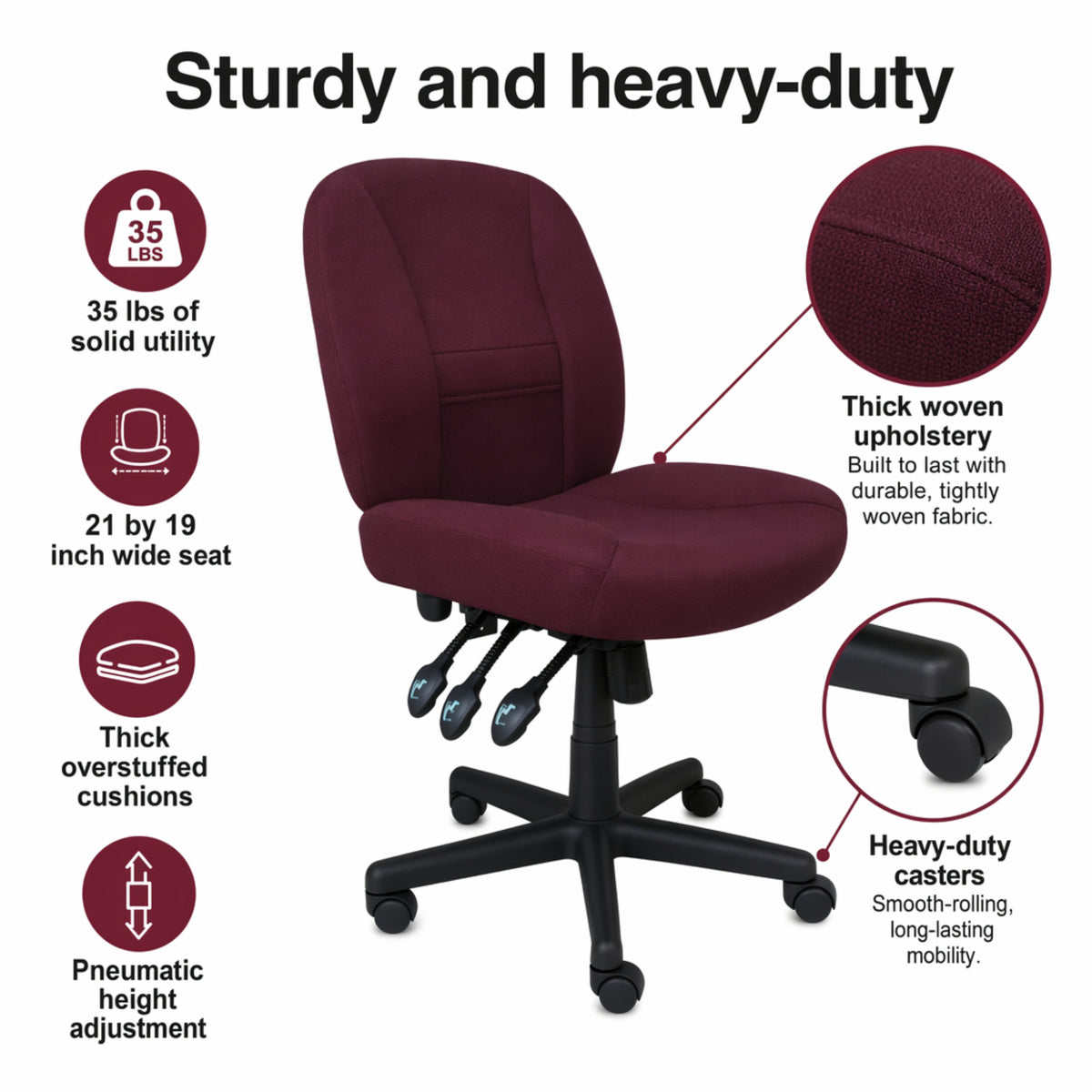 HORN 6-Way Deluxe Adjustable Chair Model: 17090C Chairs