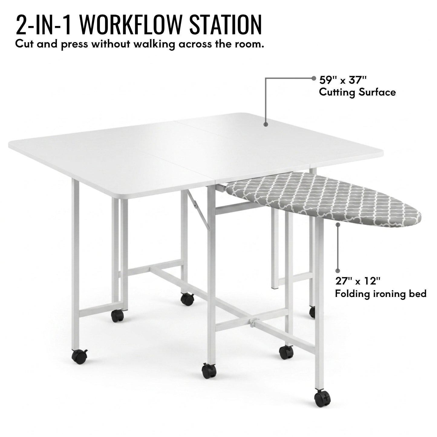 Arrow Sewing Millie Cutting & Ironing Table