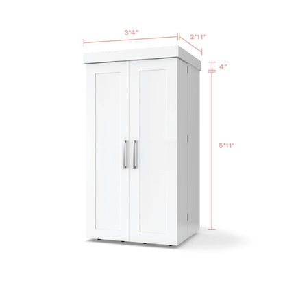 Create Room DreamBox Craft Storage Cabinet with Table - Deluxe Crafting Cabinet & Closet Organizer with Drawers, Totes & Folding Design | Create Room Original ScrapBox Craft Cabinet