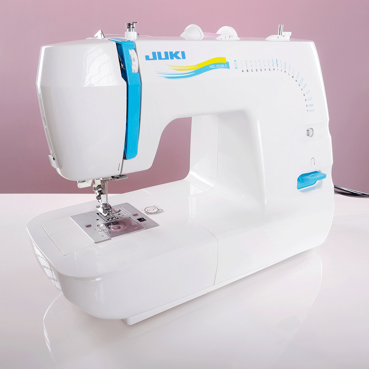 JUKI AMERICA HZL-353ZR-C Compact Size Sewing Machine with 21 Stitch Patterns
