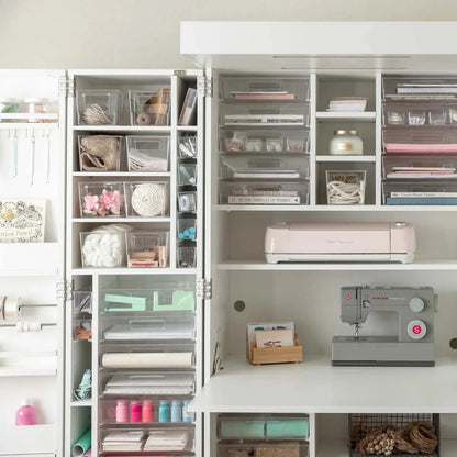 Create Room DreamBox Craft Storage Cabinet with Table - Deluxe Crafting Cabinet & Closet Organizer with Drawers, Totes & Folding Design | Create Room Original ScrapBox Craft Cabinet