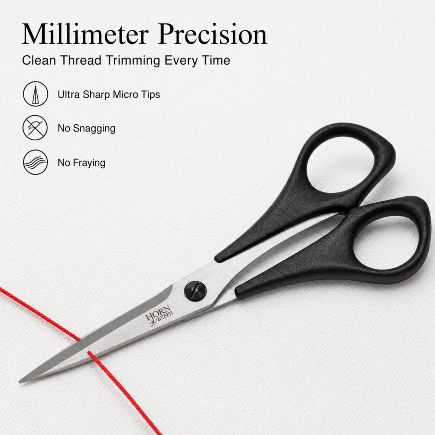 HORN 4" Straight Embroidery Scissors