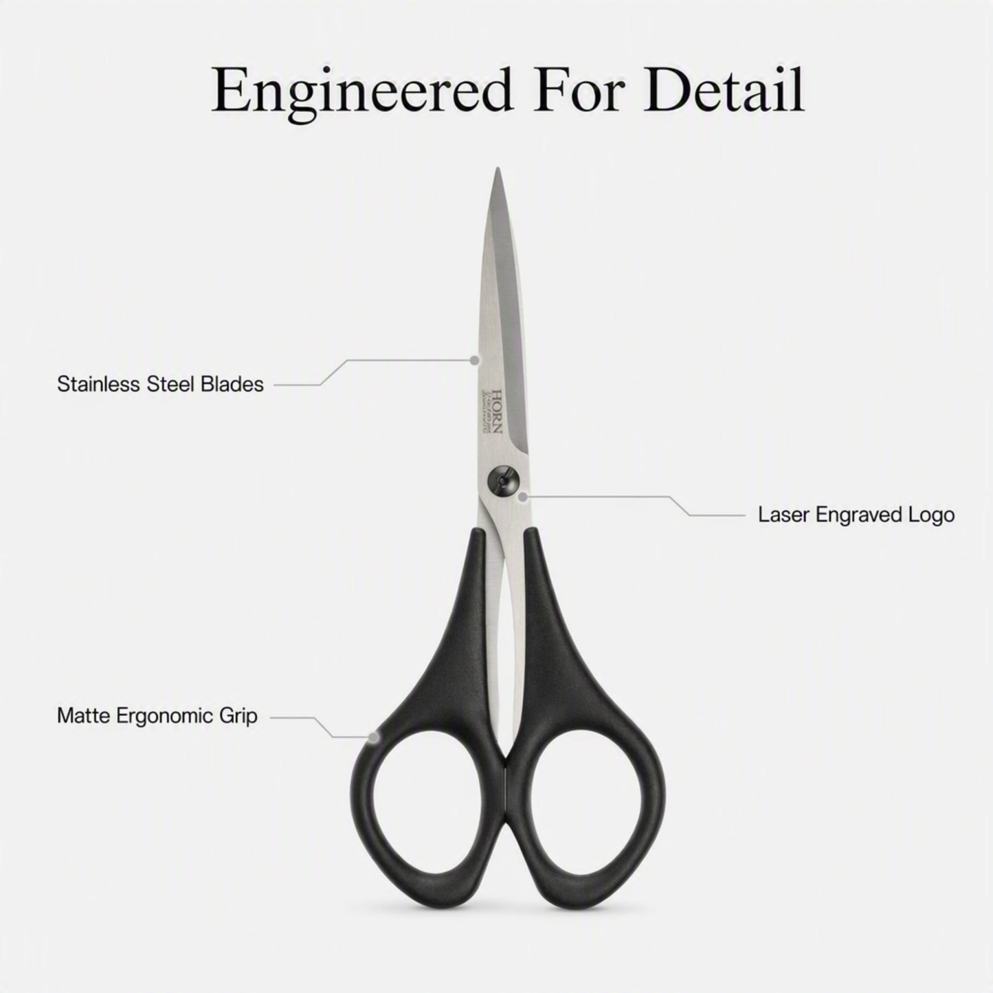 HORN 4" Straight Embroidery Scissors
