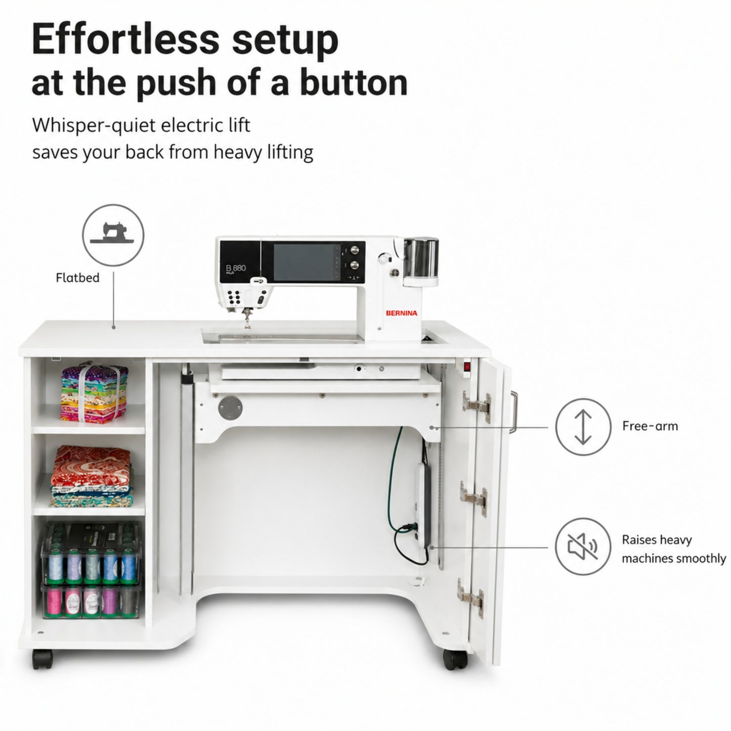 HORN Model 4200 Electric Lift Sewing Cabinets