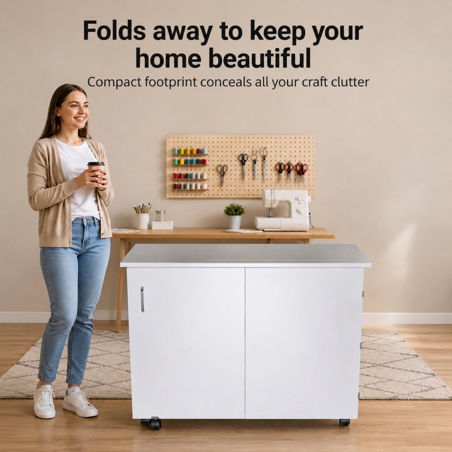 HORN Model 4200 Electric Lift Sewing Cabinets
