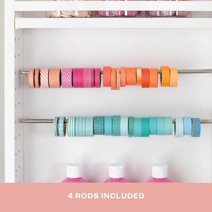 Create Room DreamBox Craft Storage Cabinet with Table - Deluxe Crafting Cabinet & Closet Organizer with Drawers, Totes & Folding Design | Create Room Original ScrapBox Craft Cabinet