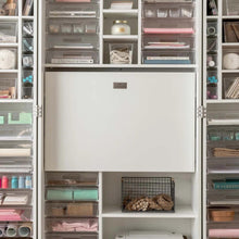Load image into Gallery viewer, Create Room DreamBox Craft Storage Cabinet with Table - Deluxe Crafting Cabinet &amp; Closet Organizer with Drawers, Totes &amp; Folding Design | Create Room Original ScrapBox Craft Cabinet
