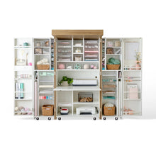 Load image into Gallery viewer, Create Room DreamBox Craft Storage Cabinet with Table - Deluxe Crafting Cabinet &amp; Closet Organizer with Drawers, Totes &amp; Folding Design | Create Room Original ScrapBox Craft Cabinet
