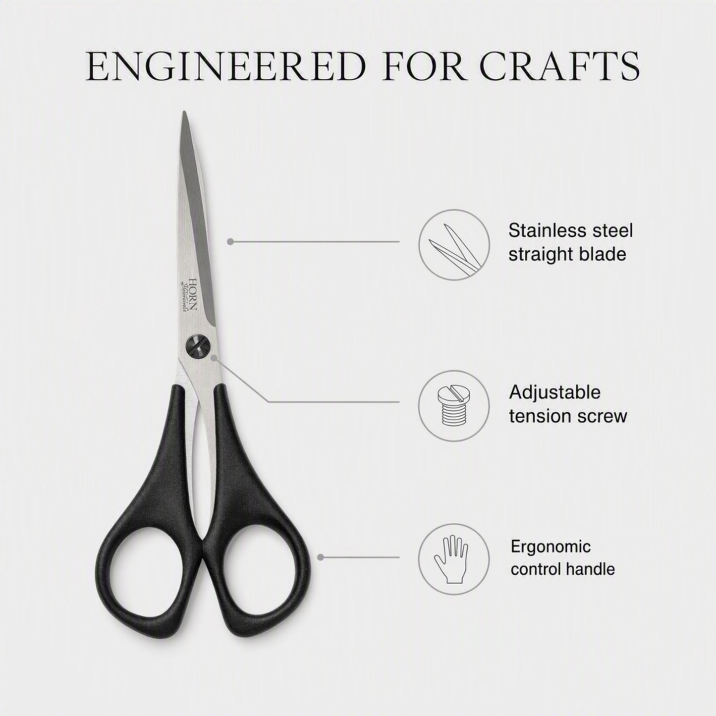 HORN 5" Straight Trimmer Sewing Scissors