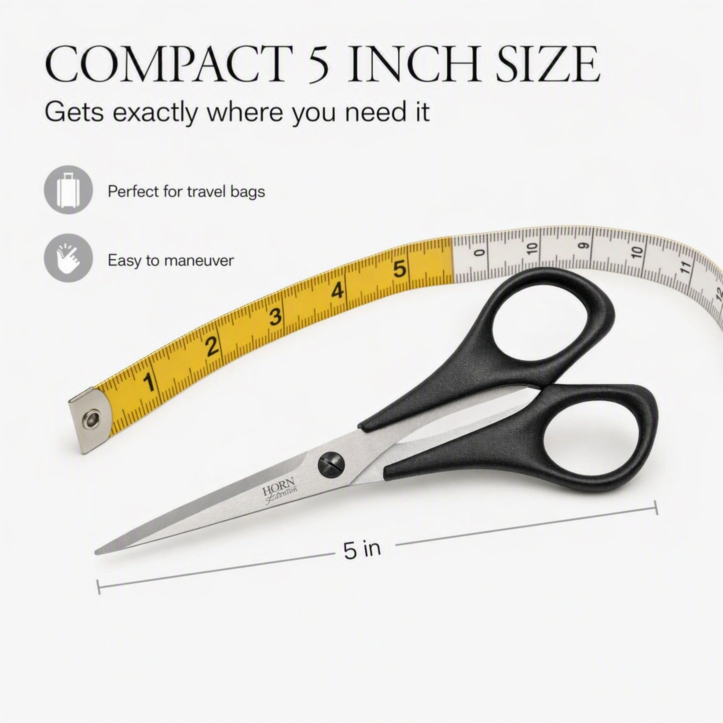 HORN 5" Straight Trimmer Sewing Scissors