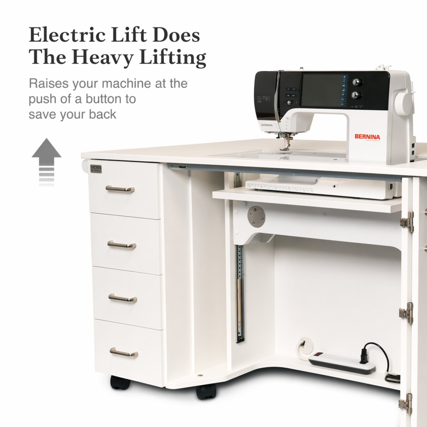 HORN Model 5400 Electric Lift Sewing Cabinets