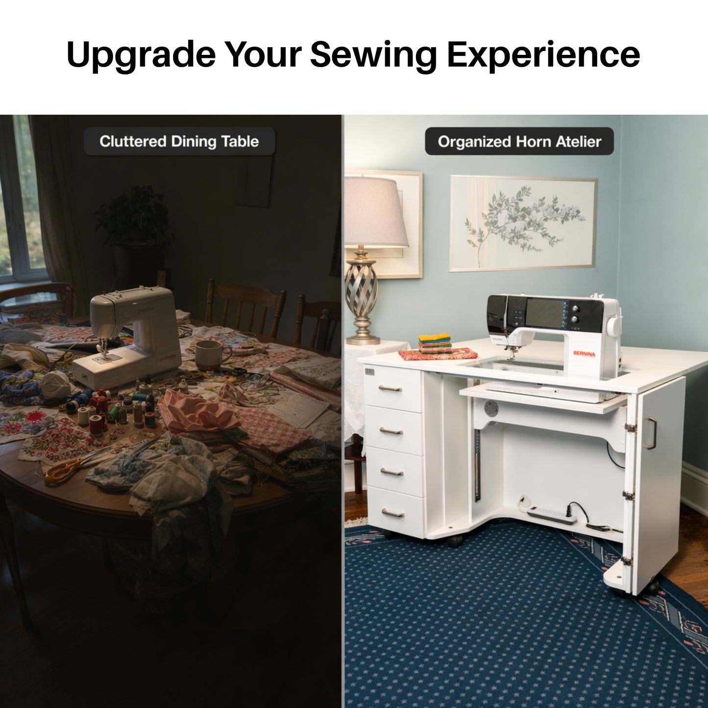 HORN Model 5400 Electric Lift Sewing Cabinets