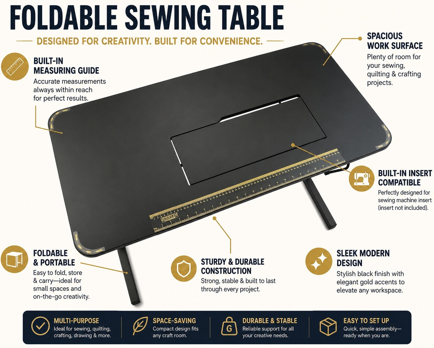 Arrow Heavyweight Sewing Table 611F