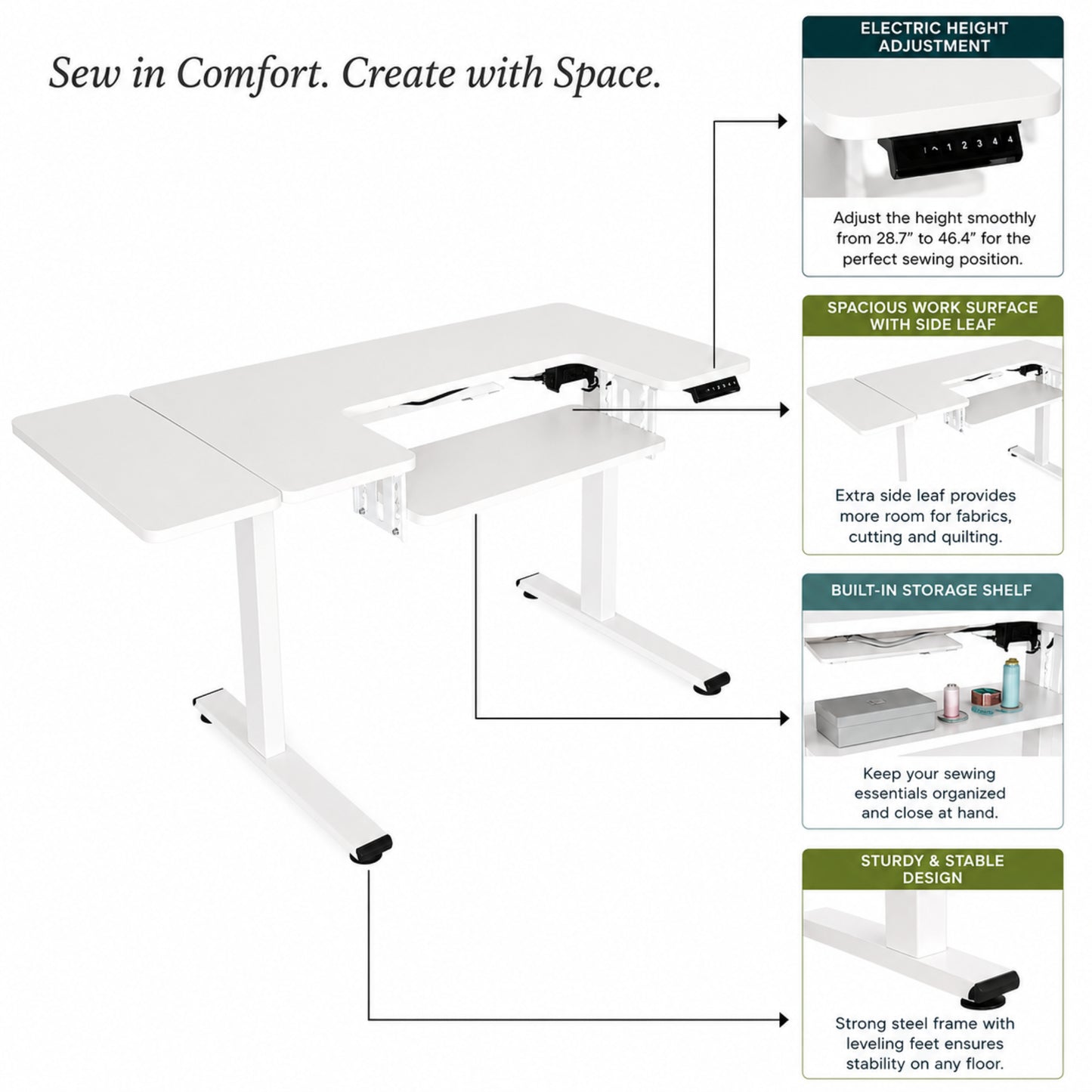 Arrow Eleanor Sewing Table 691
