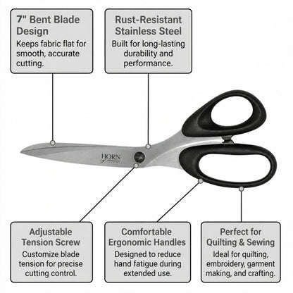 HORN 7" Bent Trimmer Scissors