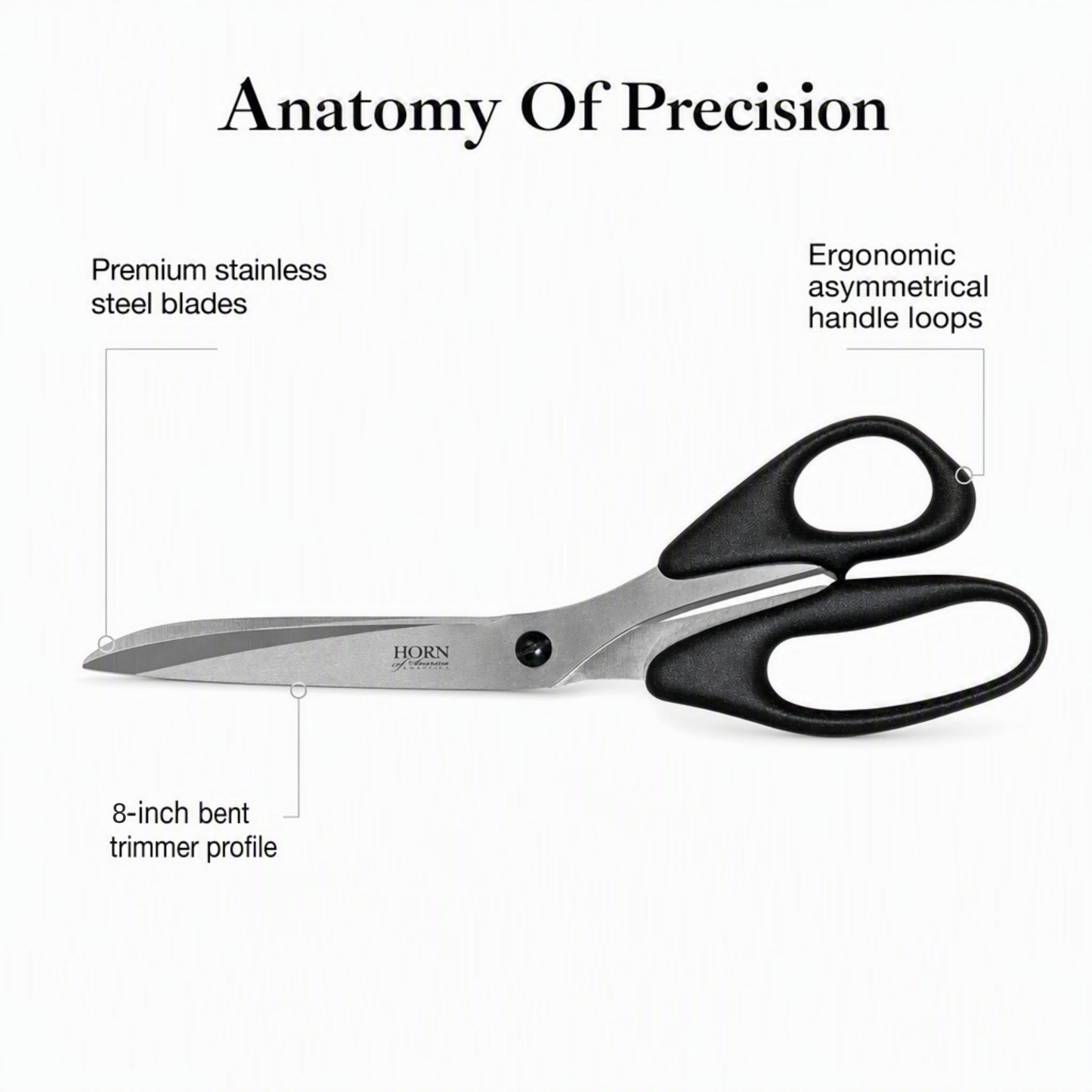 HORN 8" Bent Trimmer Scissors