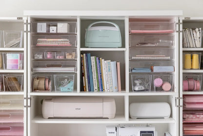 Create Room DreamBox XL & XL Plus – White & White Oak Craft Storage Cabinet