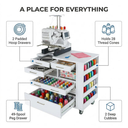 Ava Embroidery Cabinet - 9301B & 9301J
