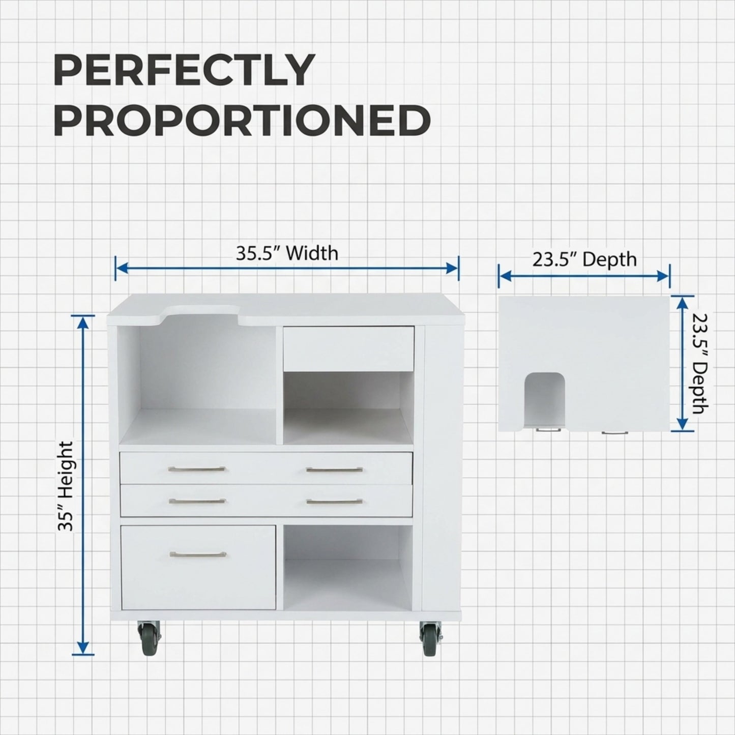 Ava Embroidery Cabinet - 9301B & 9301J