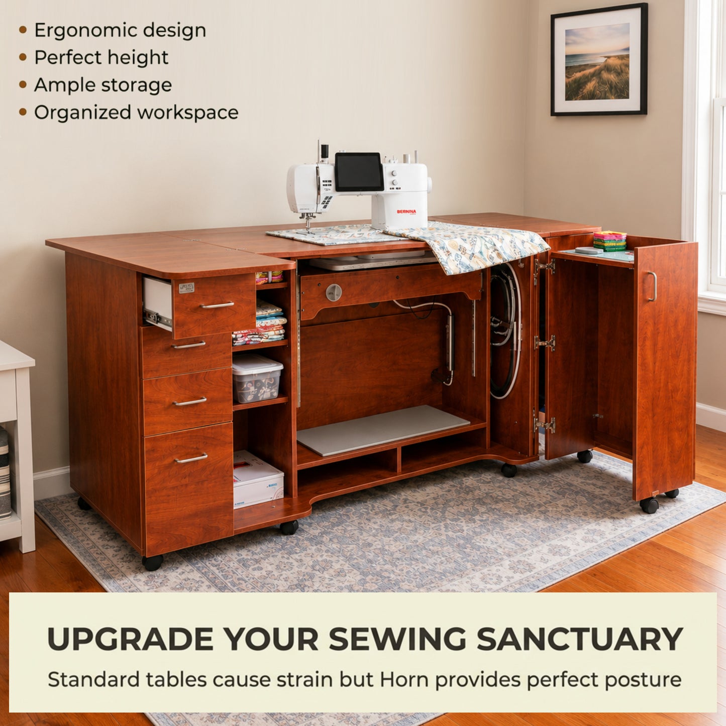 HORN New Model 9479 Sewing Cabinets