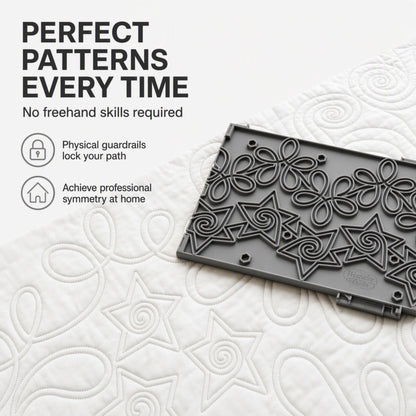 Grace ACC-01-13626 Plastic Pattern Perfect Stars & Flowers