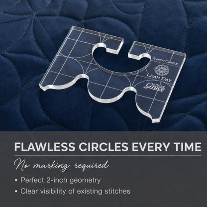 Grace ACC-01- 2” Circle Ruler (1/4”, 1/8”)