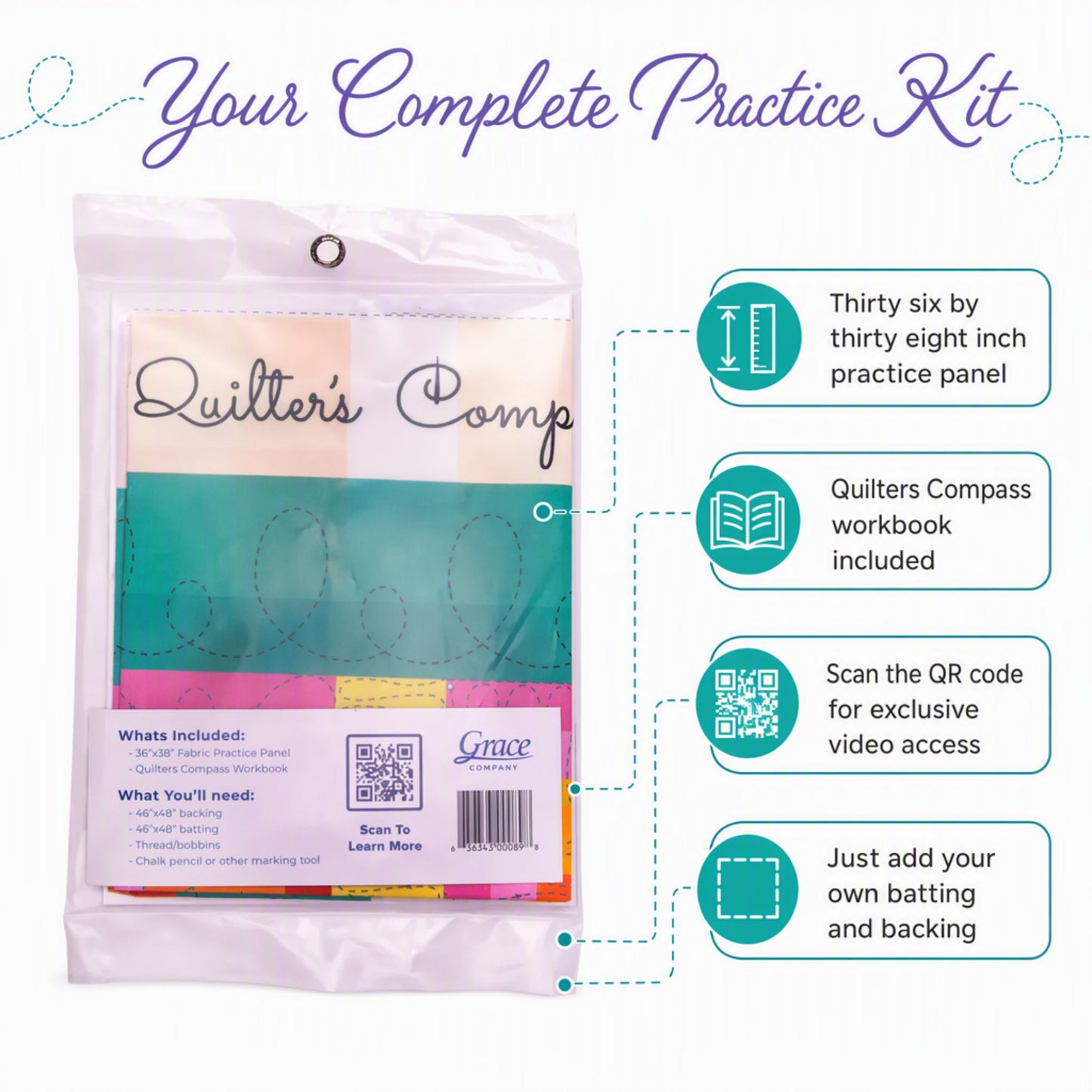 Grace ACC-01-17316 Quilters Compass Lines and Loops