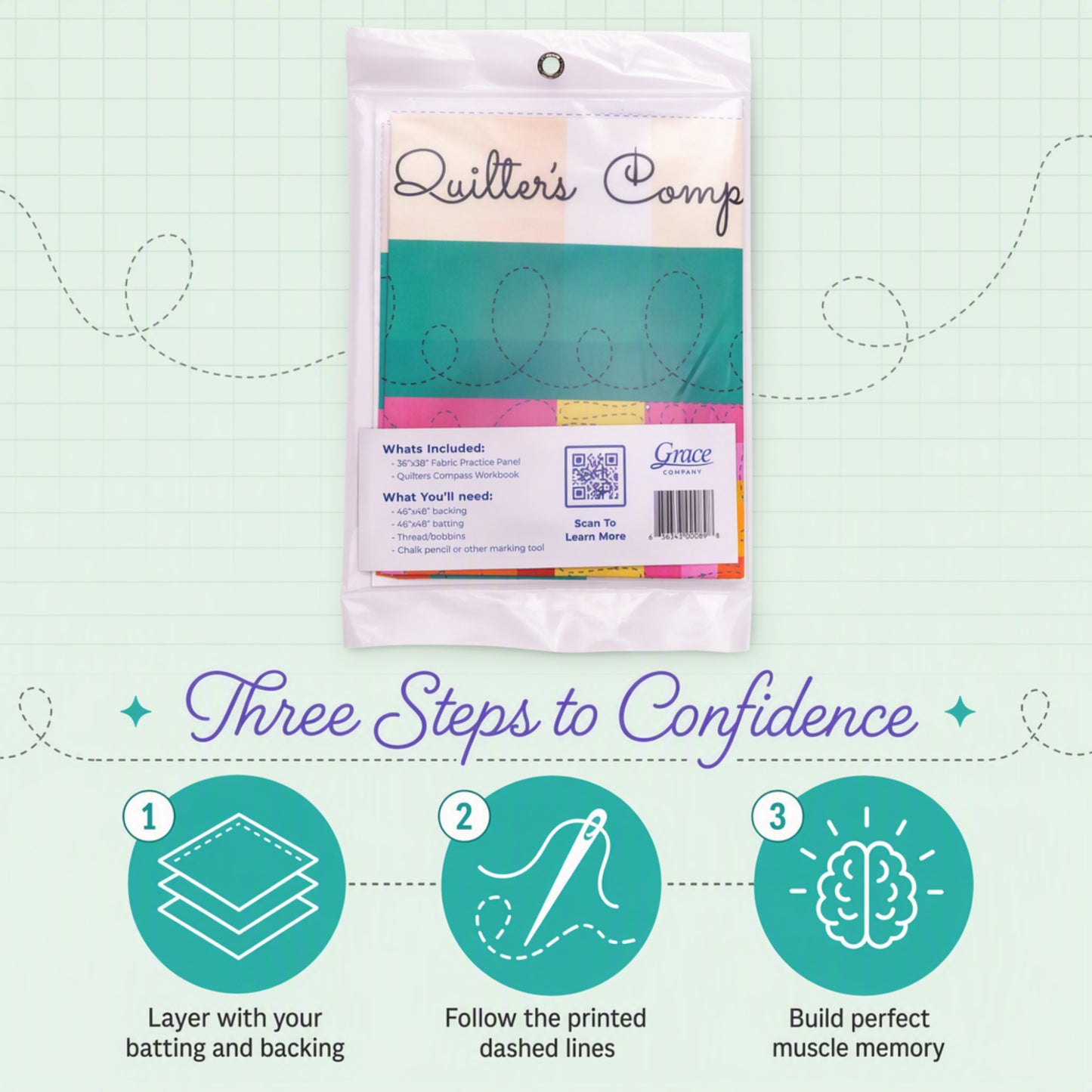 Grace ACC-01-17316 Quilters Compass Lines and Loops