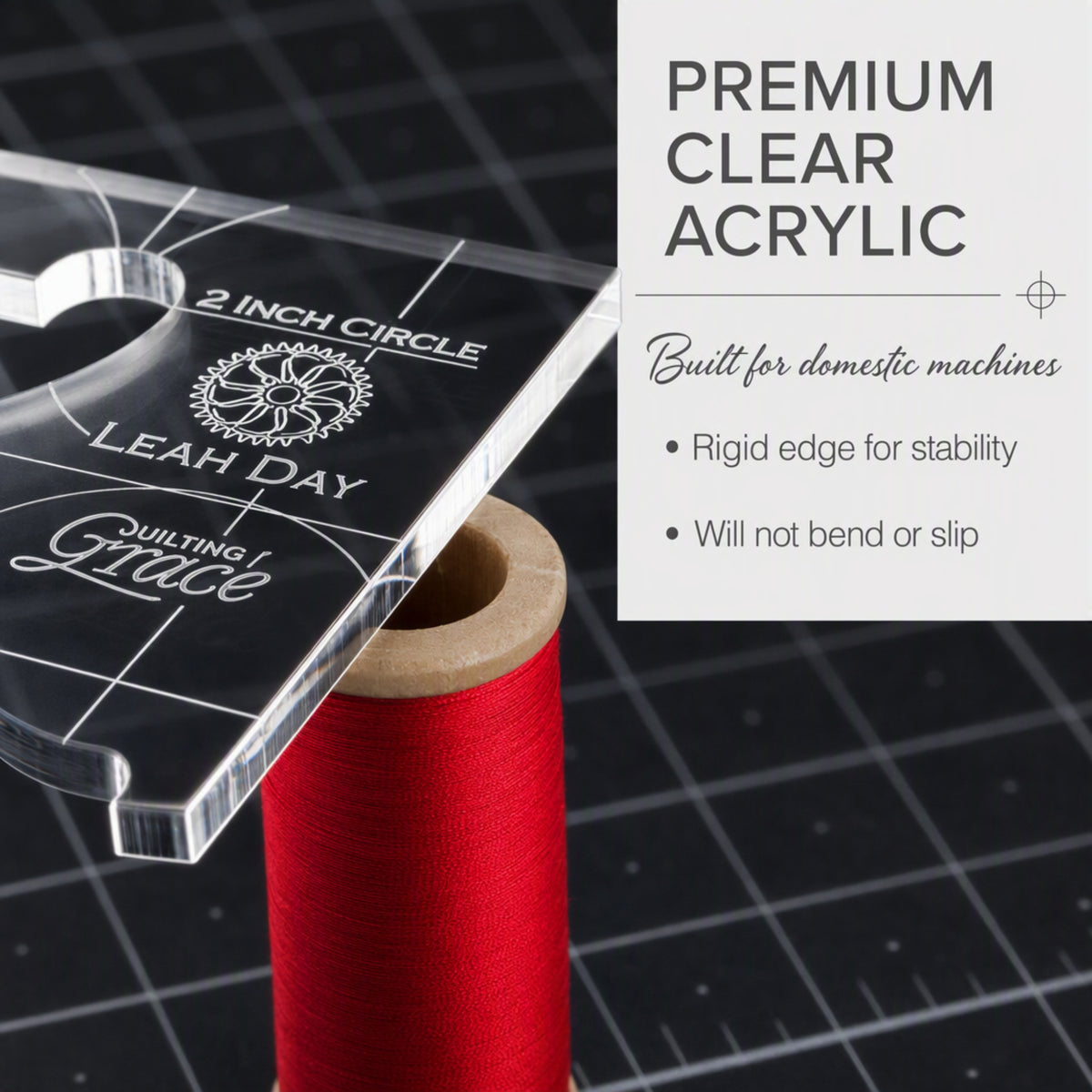 Grace ACC-01- 2” Circle Ruler (1/4”, 1/8”)