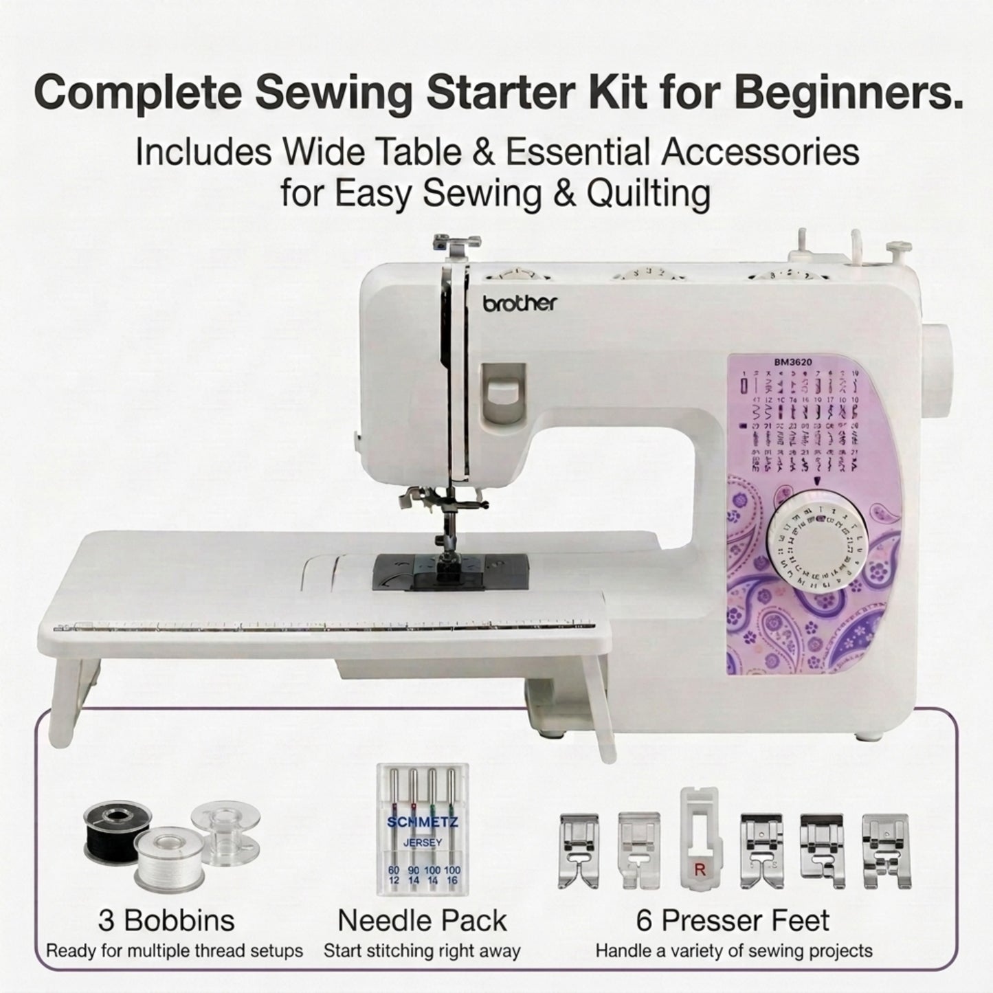 Brother BM3850 37 Stitch Sewing & Embroidery Combo