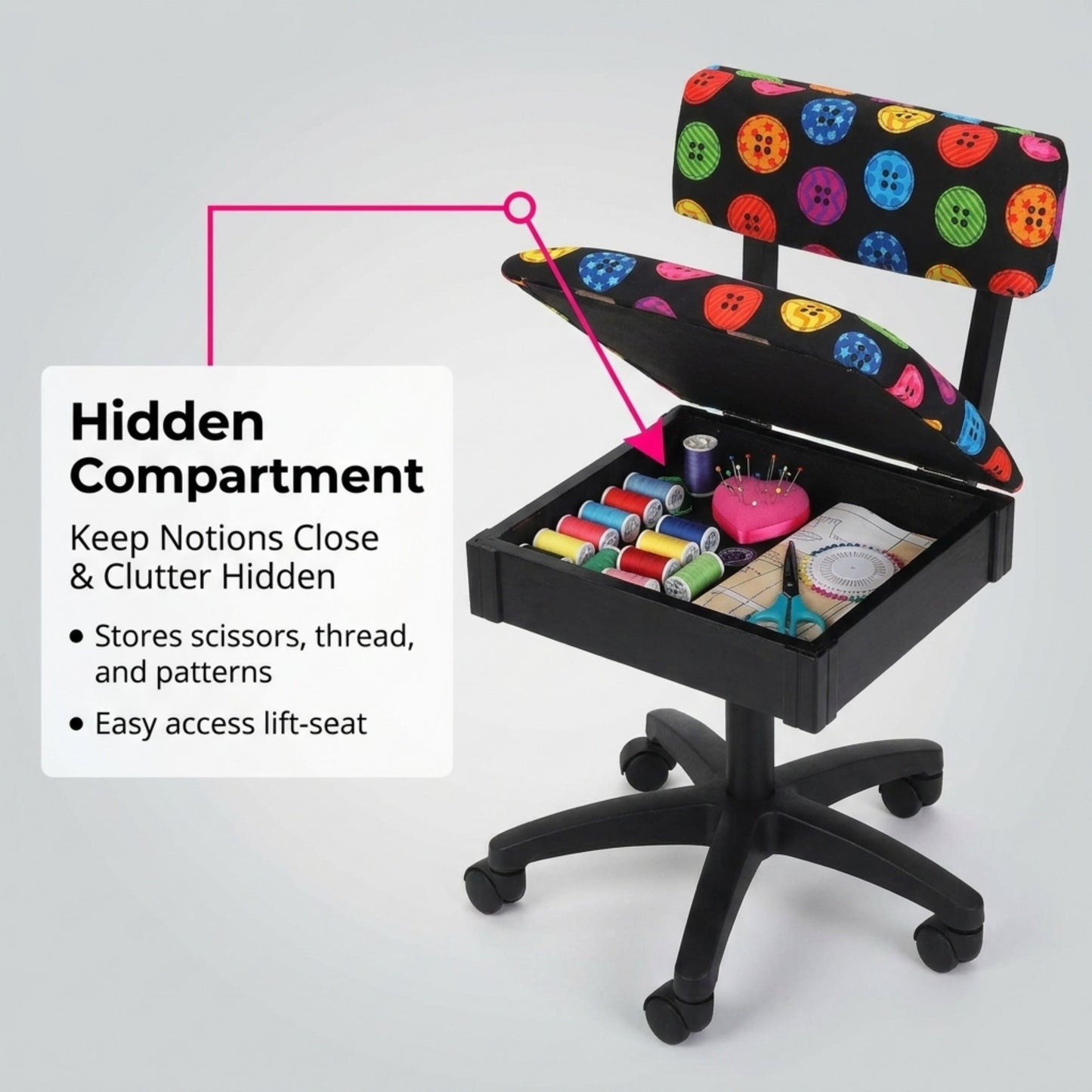 Arrow Sewing Hydraulic Chair