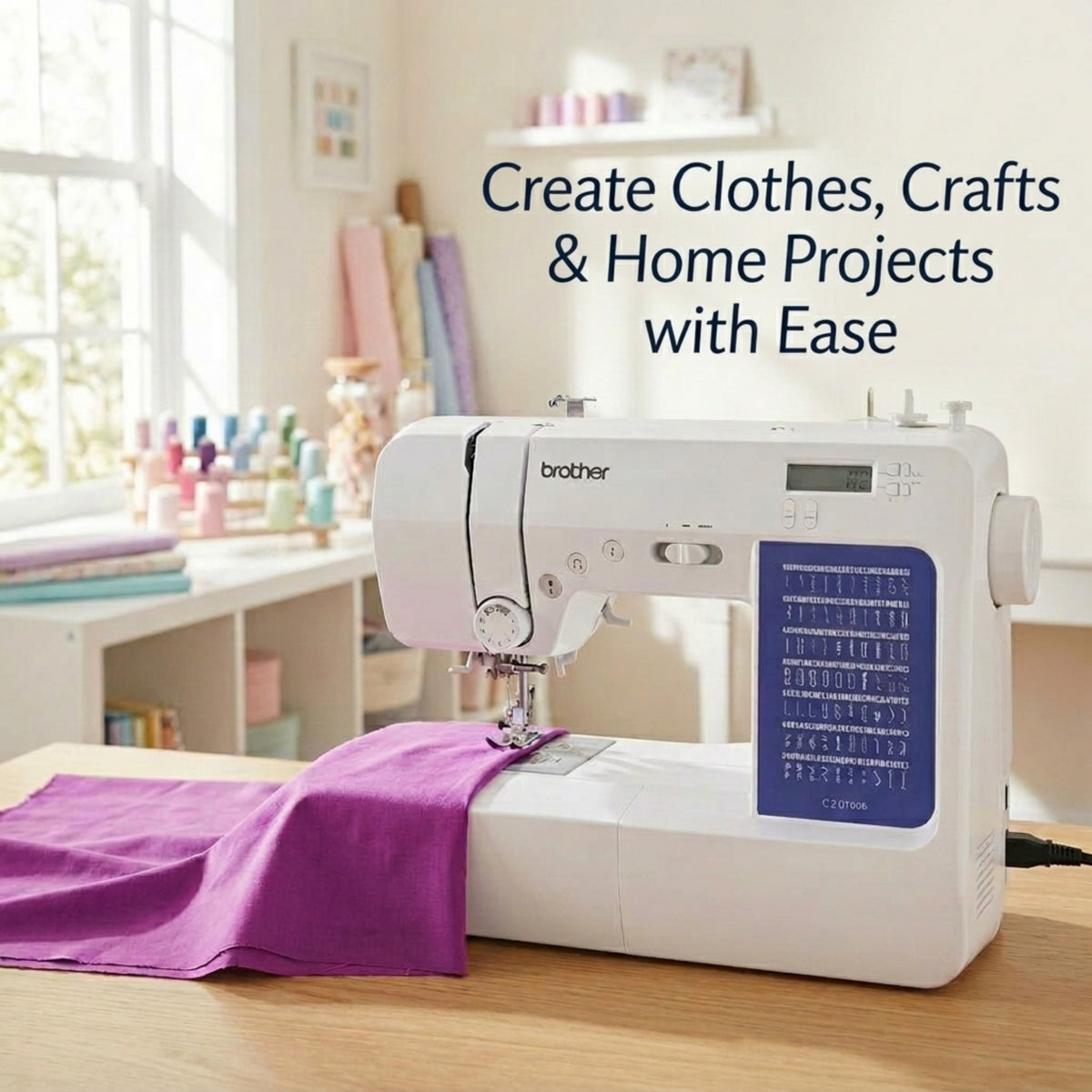 Brother CS7000X 70-Stitch Computerized Sewing & Embroidery Combo with Wide Table 6