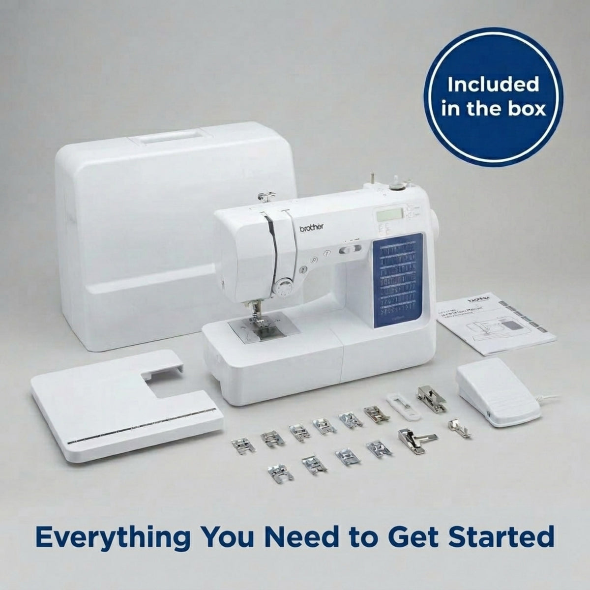 Brother CS7000X 70-Stitch Computerized Sewing & Embroidery Combo with Wide Table 7