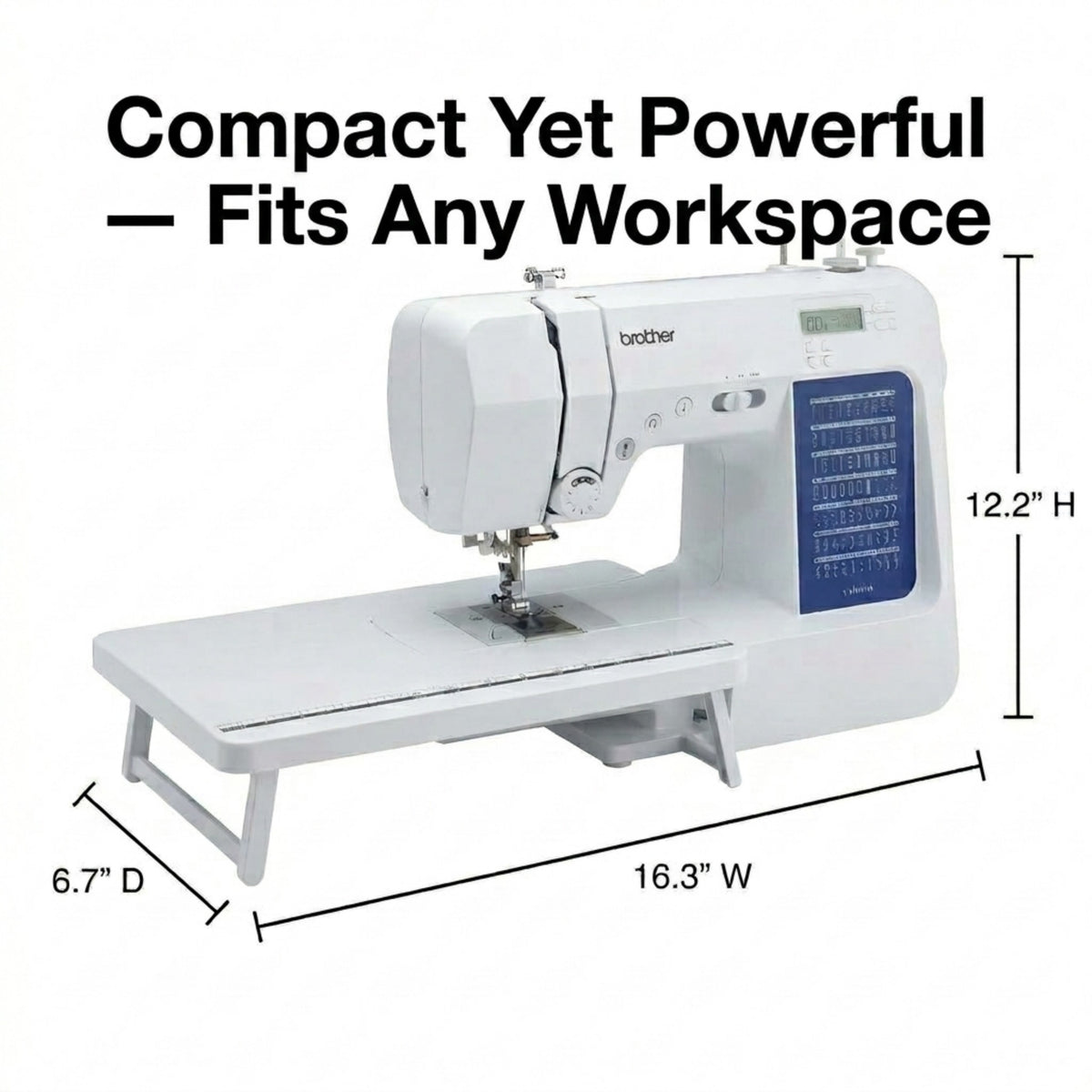Brother CS7000X 70-Stitch Computerized Sewing & Embroidery Combo with Wide Table 8