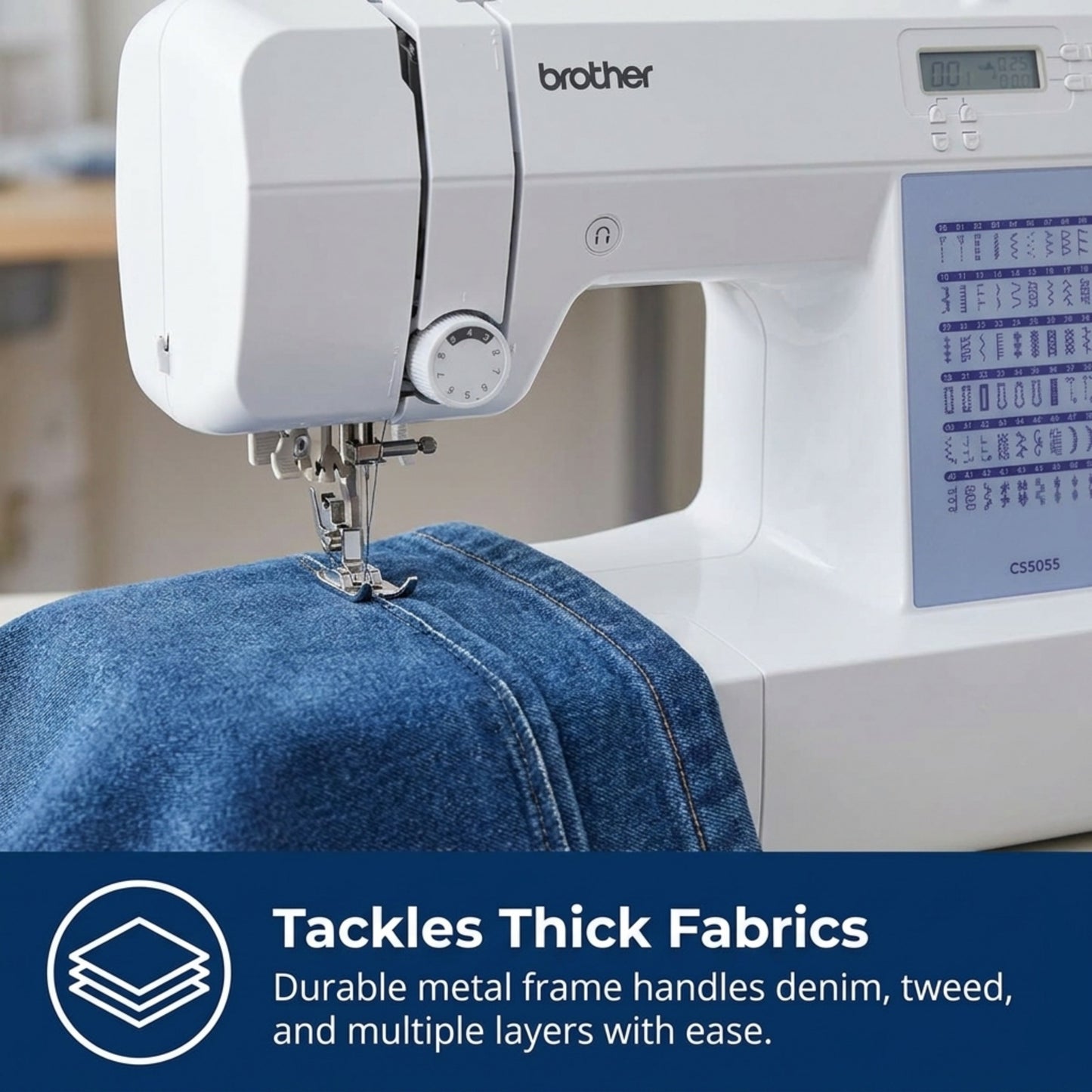 Brother CS5055 60-Stitch Computerized Sewing & Embroidery Combo