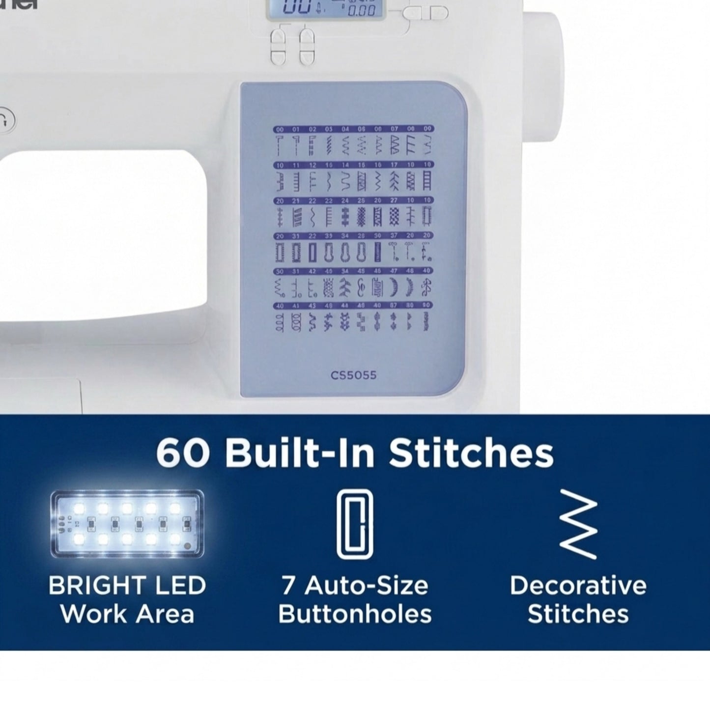 Brother CS5055 60-Stitch Computerized Sewing & Embroidery Combo