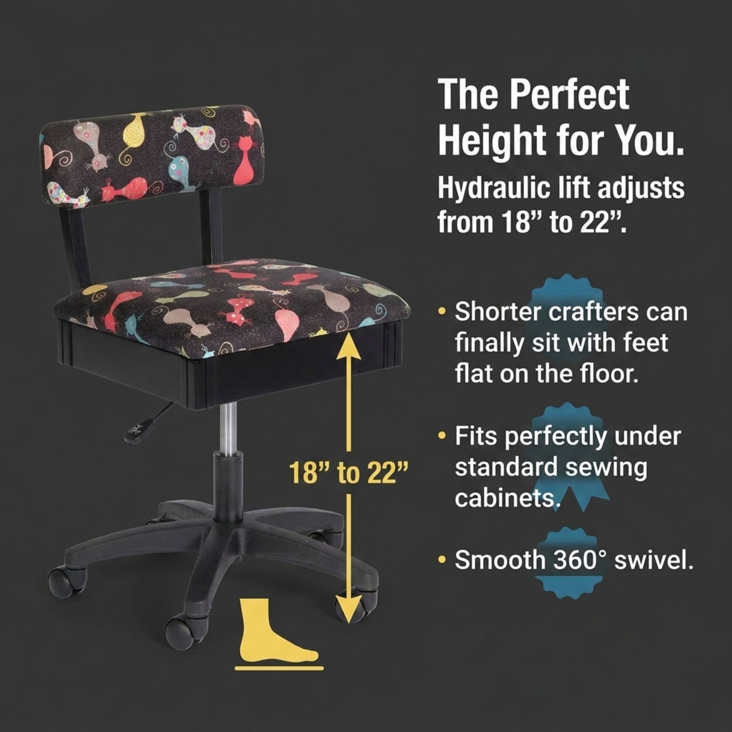 Arrow Sewing Hydraulic Chair