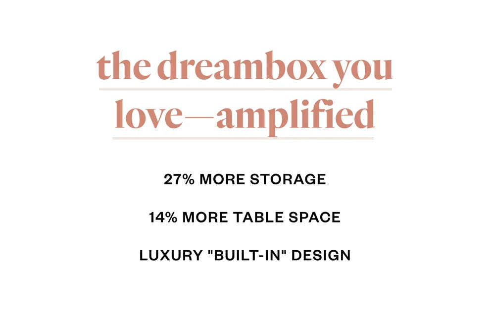 Create Room DreamBox XL & XL Plus – White & White Oak Craft Storage Cabinet