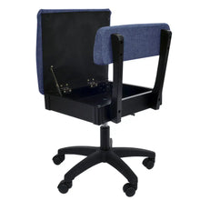Load image into Gallery viewer, Duchess Blue Hydraulic Sewing Chair
