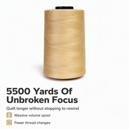 Grace NOT-01 Finesse Thread (5,500yrd) - Only (Snow White,
Pearl White, Light Wool, Light Sand, Smokey
Quartz, Charcoal, Obsidian, Midnight Blue)