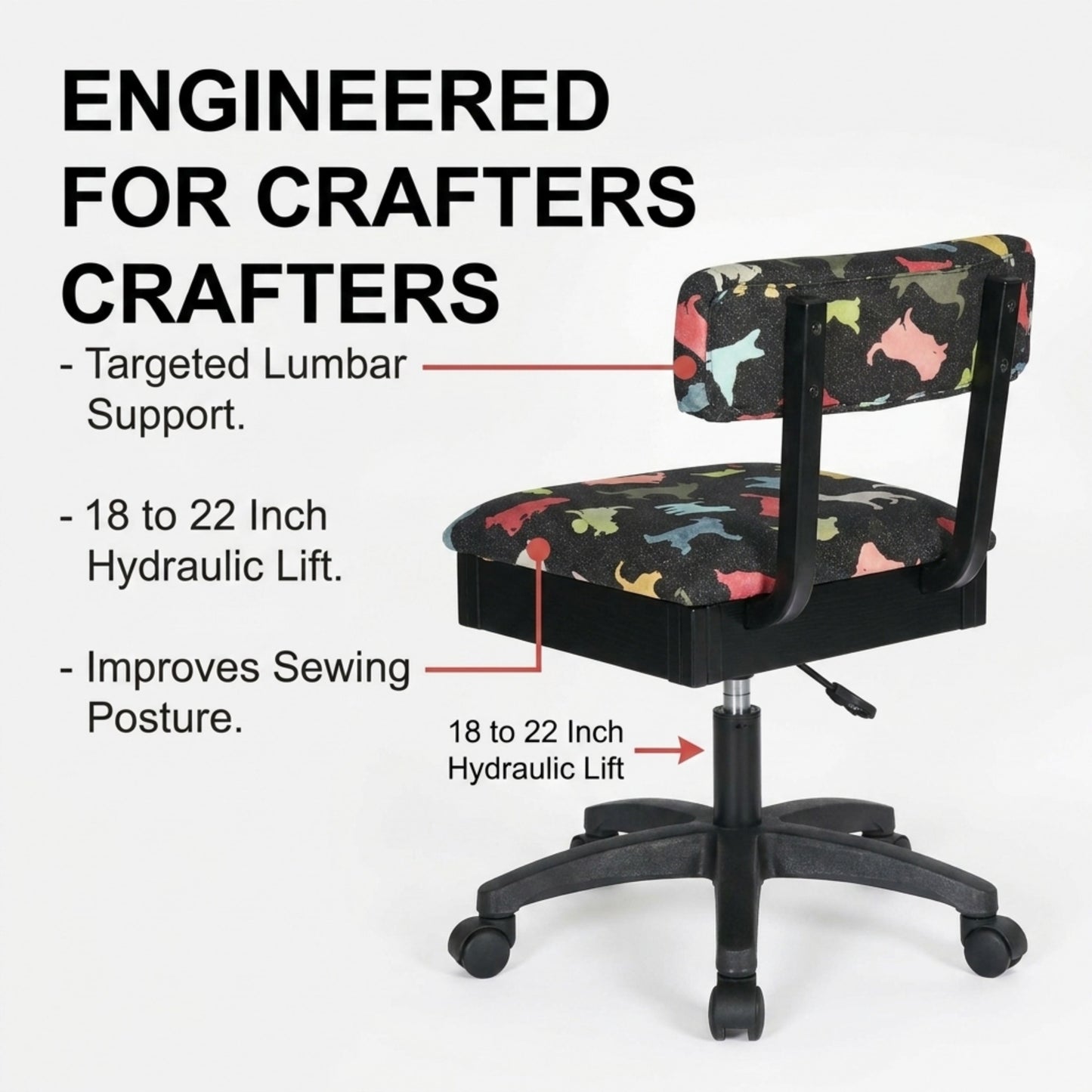 Arrow Sewing Hydraulic Chair