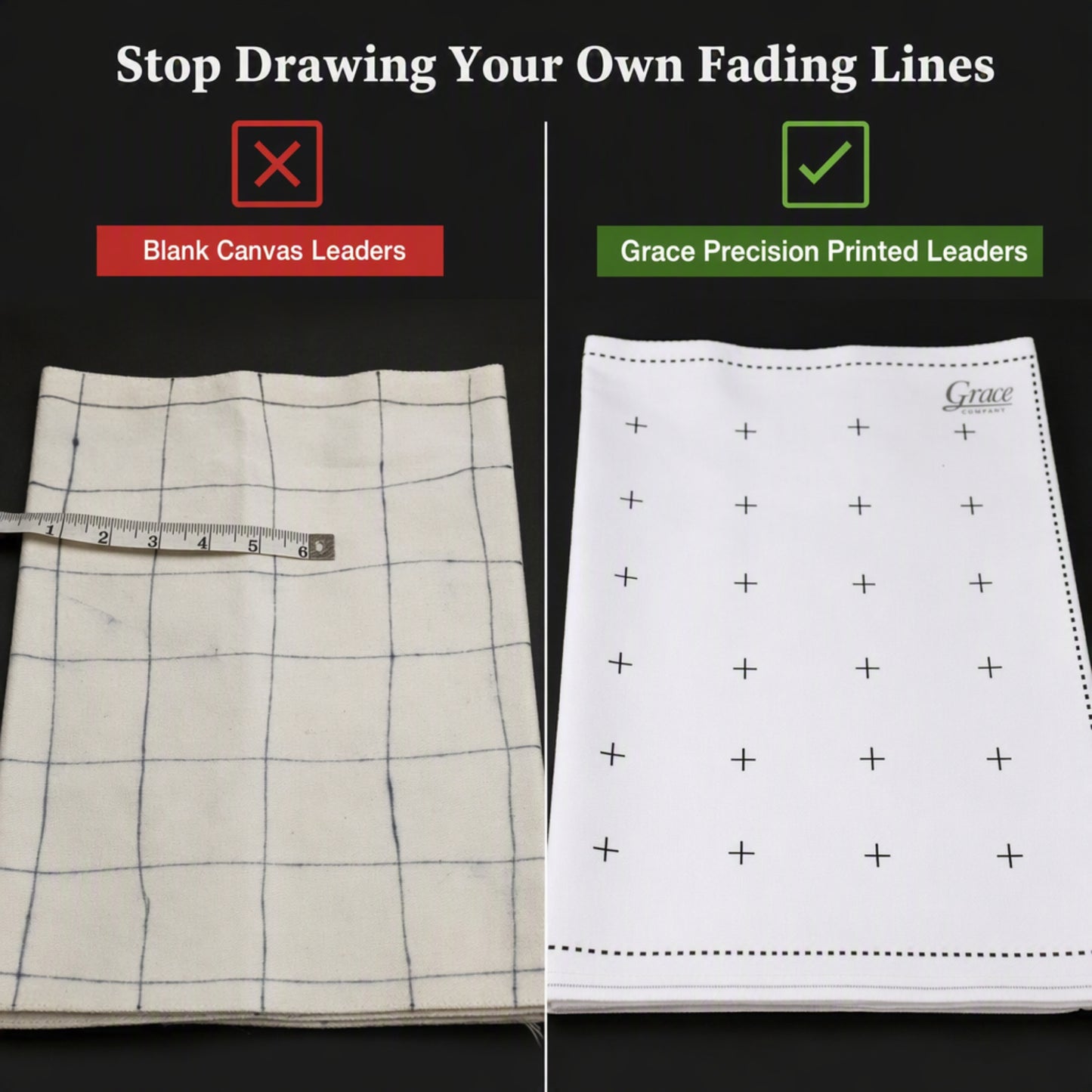 Grace ACC-01-10750 Cloth Leaders 136”