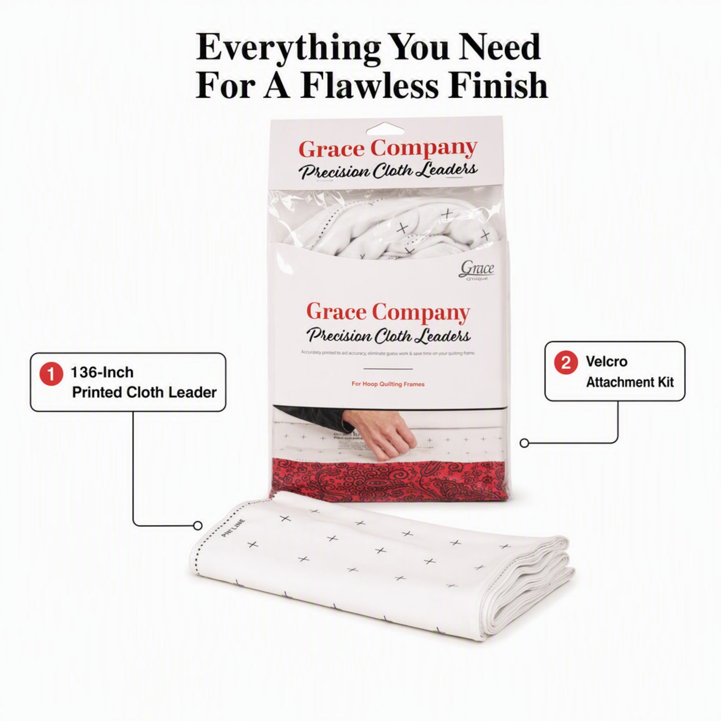 Grace ACC-01-10750 Cloth Leaders 136”