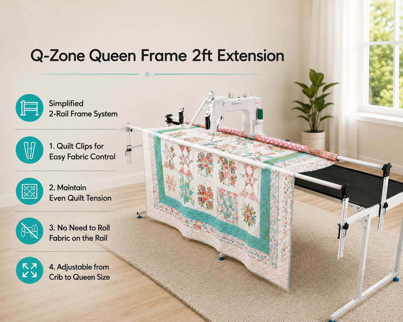 Grace QZF-01-17451 Q-Zone Queen Frame 2ft Extension